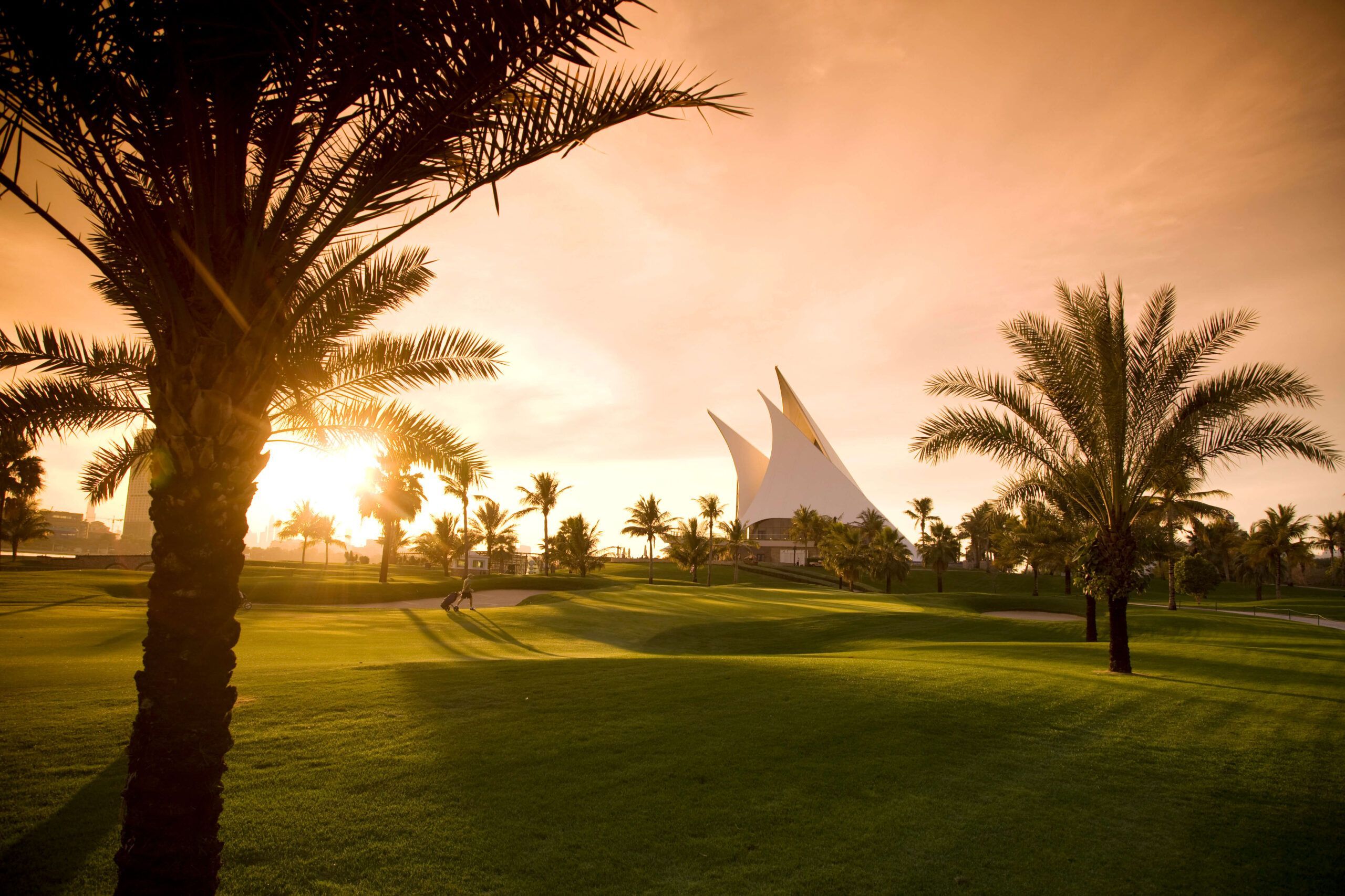 Dubai Creek golf hoyo 9th Dubai Creek golf hoyo 9th