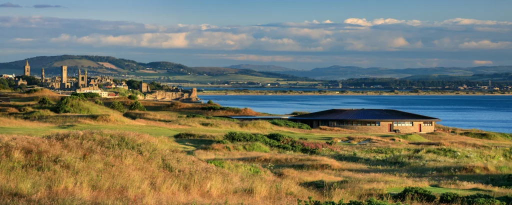 St Andrews Links golf Course Castle Course and Clubhouse