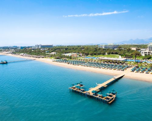 Hotel Rixos Premium Belek visto desde el mar