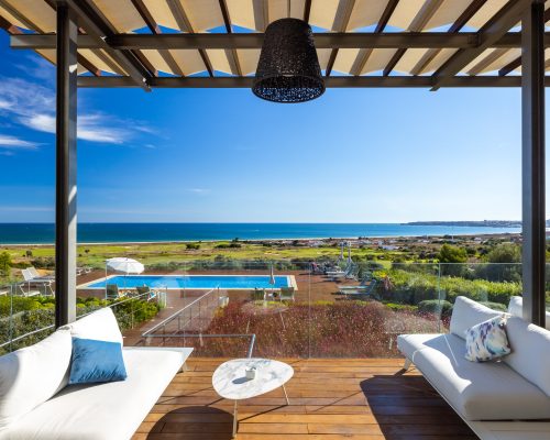 Palmares Beach House hotel vistas golf y mar desde el restaurante