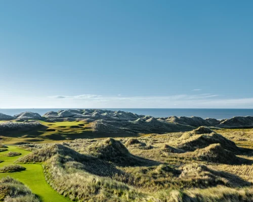 Trump International Scotland Aberdeen 11 TIGLS, Old Course, Hole 13 Aerial, Jacob Sjöman