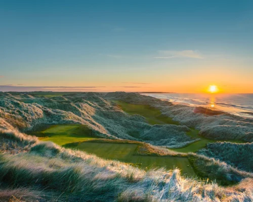 Trump International Scotland Aberdeen 14th Tee with Sunrise